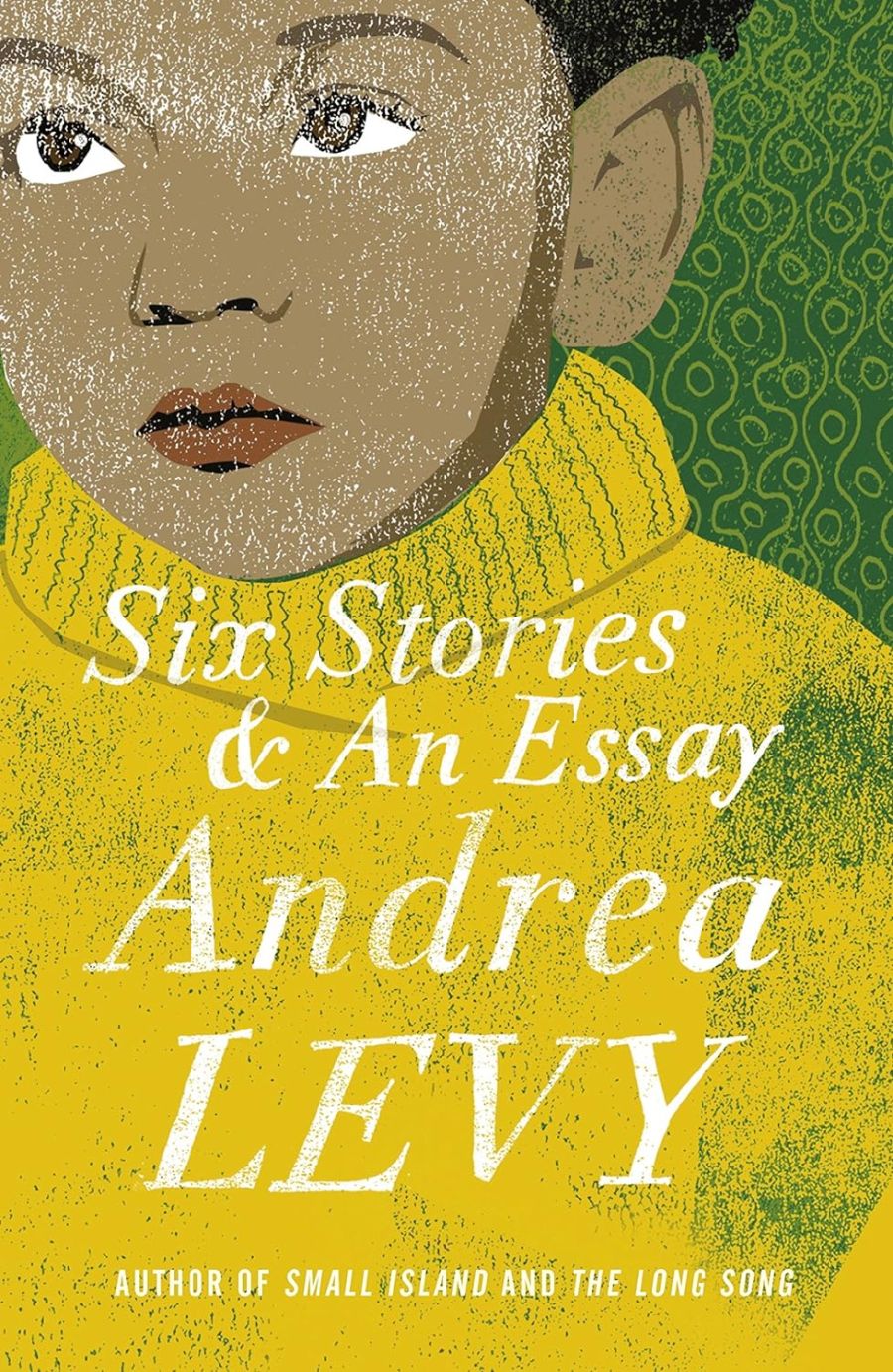 book cover illustration of young black child in yellow jumper.